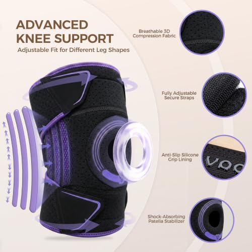 Plus Size Knee Brace 3XL/4XL - Open Wrap Support for Fuller Legs
