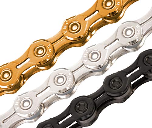 KMC Unisex Bike Chain X11EL Black, 118 Links - Adult Cycling Gear