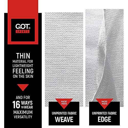 GOT Sports Tube Bandana - Neck Gaiter for Women Men, Face Mask, Neck Wrap, Head Scarf, Curly Hair Sleep Protection