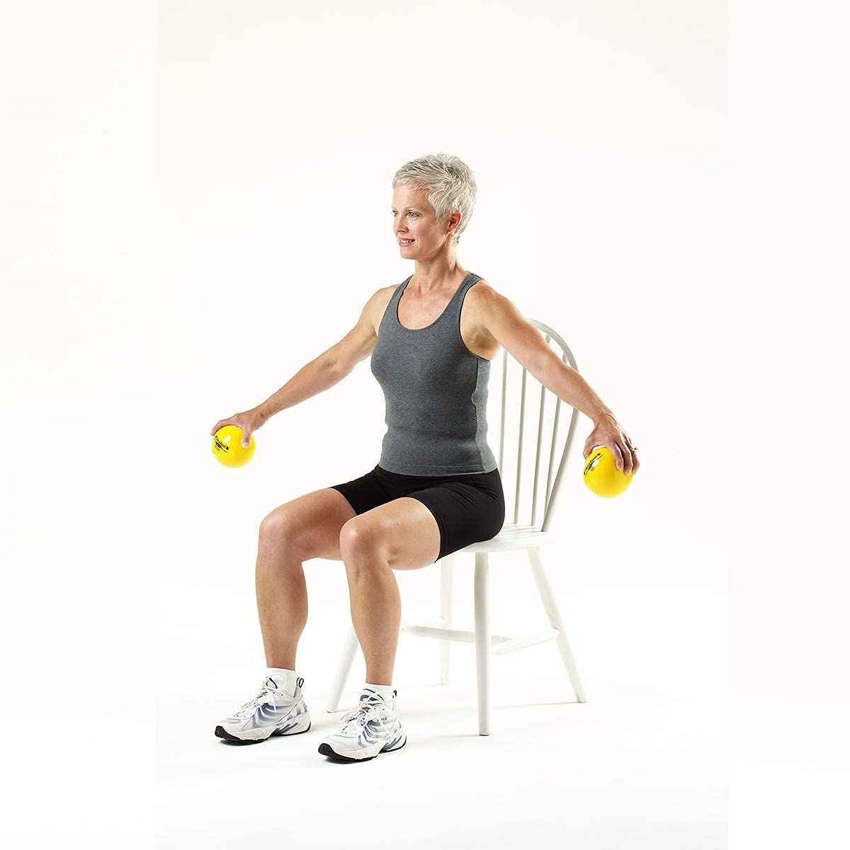 THERABAND Soft Weighted Balls Set for Baseball & Softball - 4.5" Isotonic Training for Shoulder Strength & Rotator Cuff