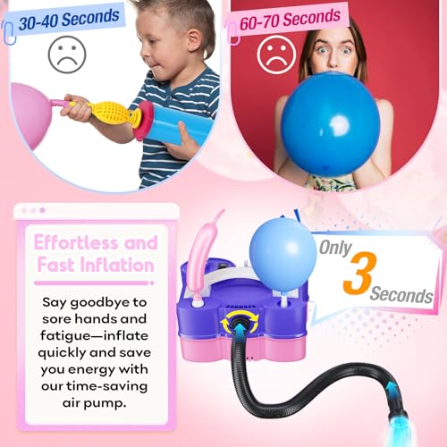 3-in-1 Electric Balloon Pump for Inflatable Inflatables Portable Air Pump