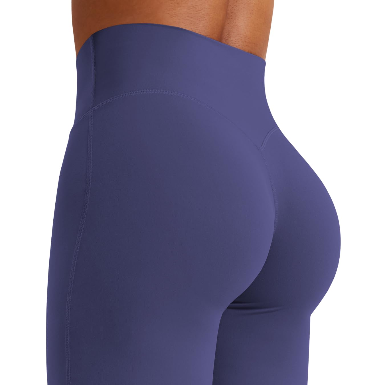 YEOREO Workout Leggings Womens No Front Seam Straight Leggings 31.5" High Waist Buttery Eddiy Gym Yoga Pants Deep Cobalt L