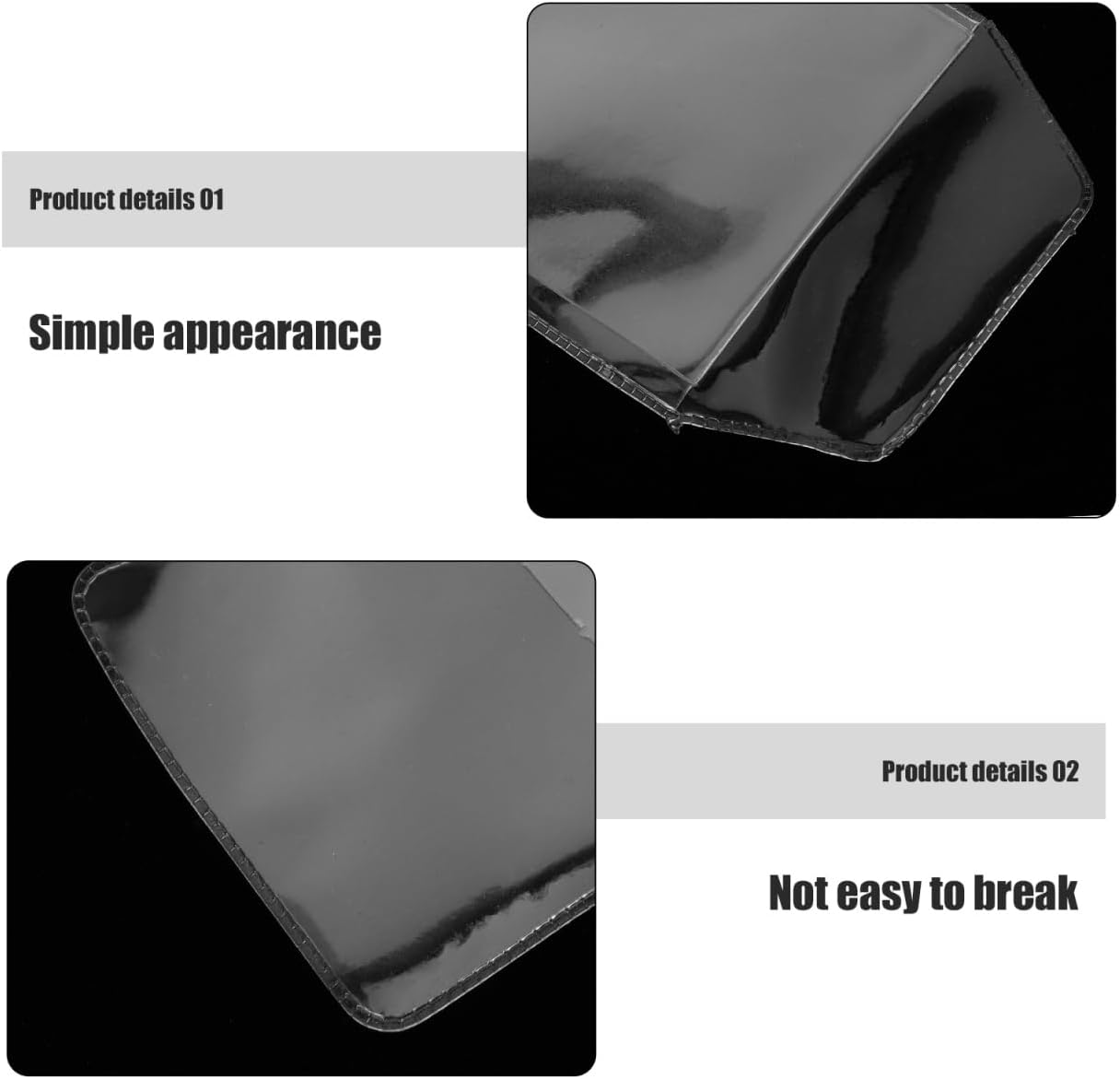 Pack of 20 Transparent PVC Pocket Protectors for Pen Leaks - Clear Pen Leak Protector for Doctors, Nurses, Lab Coats, and Office Supplies - Shirt Pocket Organizer