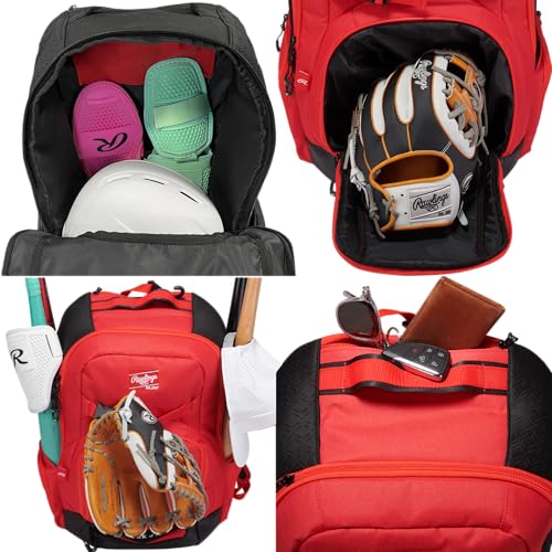 Rawlings Rawlings | the Journey Player's Backpack Equipment Bag | Baseball/Softball | Multiple Colors
