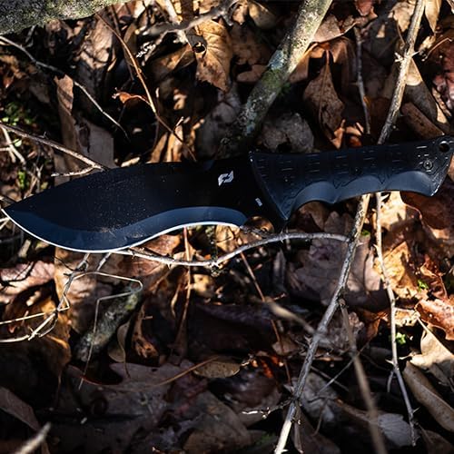 Schrade Delta Class Little Ricky Full Tang Fixed Blade with Titanium Coated 8Cr13MoV Stainless Steel Drop Point Re-Curve Blade for Outdoor Survival, Hiking