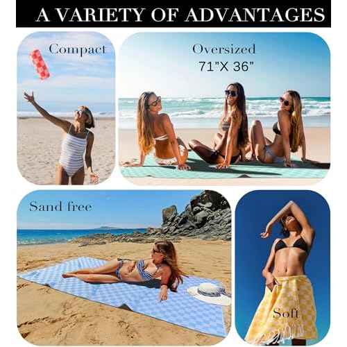 Travel Vacation Essentials Turkish Beach Towel Bath Towels Quick Dry Sand Free Oversized Bath Pool Swim Extra Large XL Blanket Adult Travel Cruise Accessories Must Haves Clearance Stuff Necessities