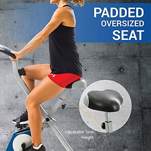 XTERRA Fitness Folding Exercise Bike, 225 LB Weight Capacity