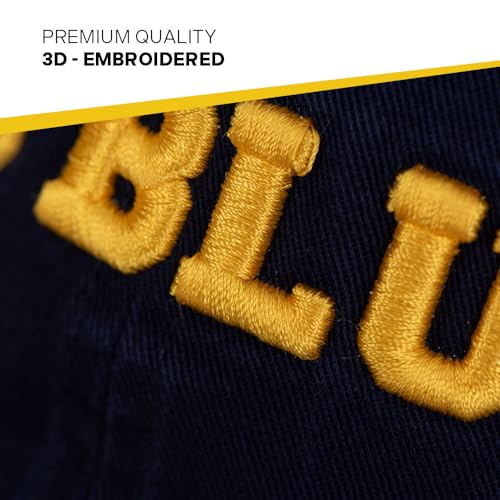University of Michigan Embroidered Baseball Hat - Blue