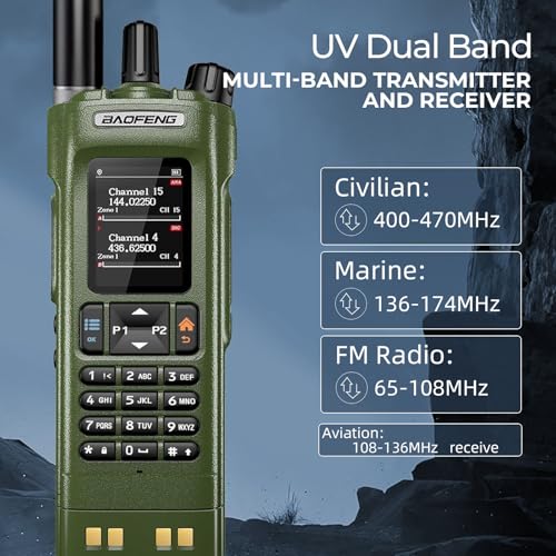 Baofeng DM-32UV DMR Dual-Mode Handheld Radio Light Green - Long Range Walkie Talkie