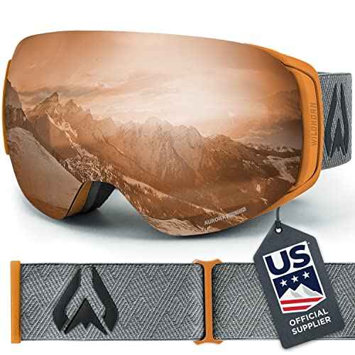 Wildhorn Roca Ski Goggles Men Women Anti-Fog/Scratch 100% UV-Magnetic Lens-Snowboard Snow Goggles Men Women Adult