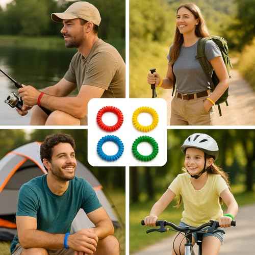 Nature Guard -10 Pack - Mosquito Repellent Bracelets for Adults & Kids - Natural DEET-Free