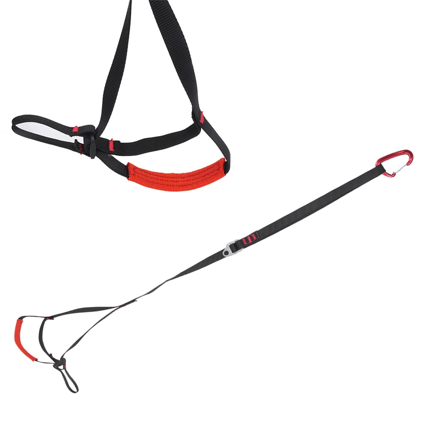RiToEasysports Adjustable Climbing Ascender Sling Foot Loop Ascender,Foot Loop Ascender Webbing Sling for Outdoor Mountaineering, Rock Climbing, Expedition, Caving