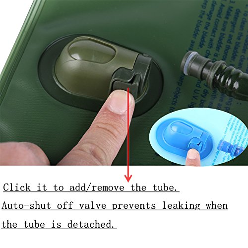 Light Blue 1.5L Hydration Bladder - BPA Free Water Reservoir for Outdoor Activities