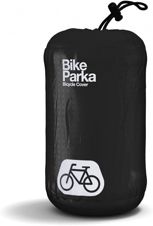 Stash Bike Cover - Lightweight, Waterproof & Durable Protection from Rain & Snow - Adjustable for Any Bike for Indoor/Outdoor Use, Stuff Sac Included (Ciel Blue)