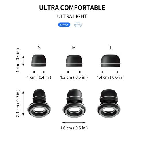 Ear Plugs Earplugs Noise Sleeping Sleep Protection Stylish Certified Hearing Protection for Concerts, Live Events, Musicians, Sports – 17dB Noise Reduction Earplugs (High-Fidelity) (Black, 3 Sizes)
