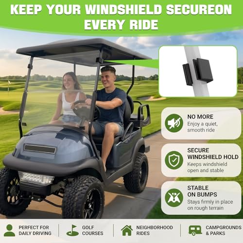 Golf Cart Windshield Retaining Clips for Club Car EZGO Yamaha 1 Inch Supports