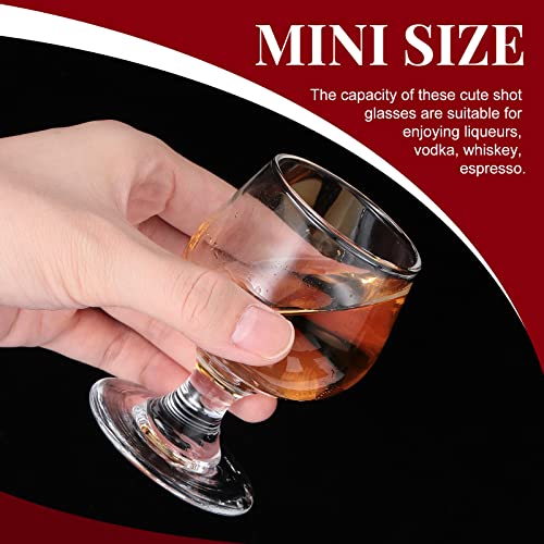 48 pcs Mini Cognac Snifter Glasses 1.7 oz Brandy & Whiskey Tasting Cups