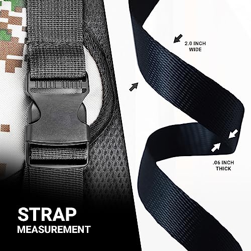 Heavy Duty Polypropylene Webbing Strap - 2 Inch x 10 Yards Pacific Blue