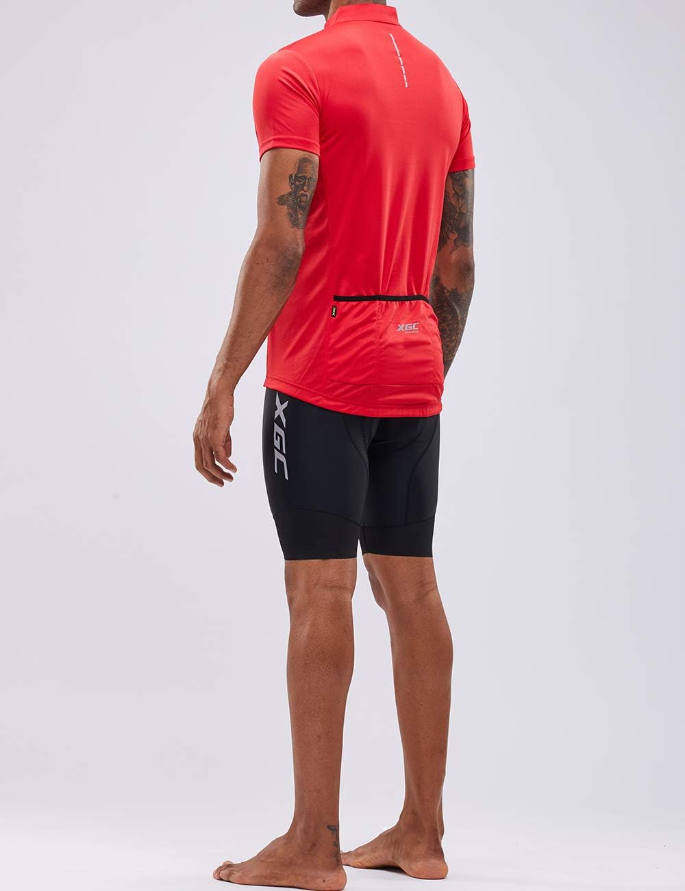XGC Men's Short/Long Sleeve Cycling Jersey Bike Jerseys Cycle Biking Shirt with Quick Dry Breathable Fabric