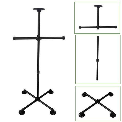 YIYEZHIQIU Armor Stand,Body Armor Stand,Weighted Vest Stand,Tactical Gear Stand,Helmet Vest Display Rack,Military Gear Holder for Police and Duty Gear Rack