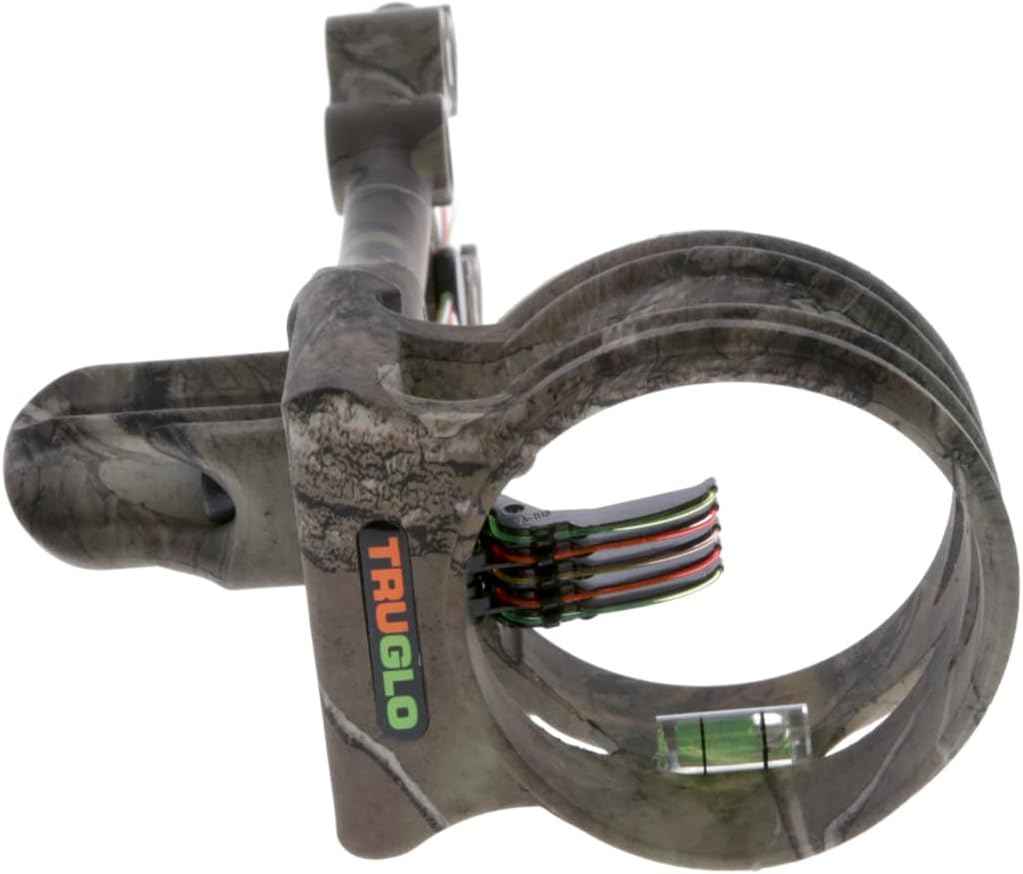 TruGlo Carbon Xtreme 5-Pin Archery Bow Sight - Ultra-Lightweight, Adjustable for Right & Left-Hand Shooters