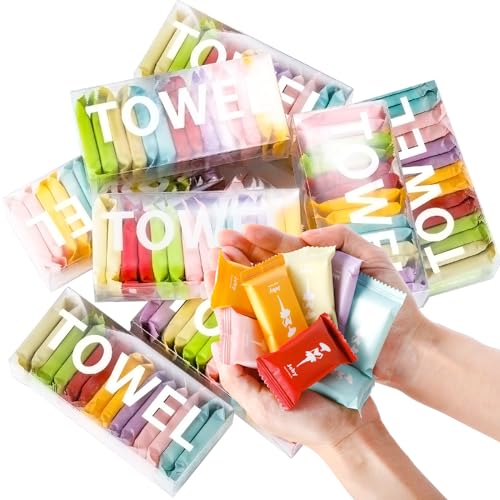 Disposable Compressed Face Towels Pack - Portable Travel Washcloths for Outdoor Camping & Travel