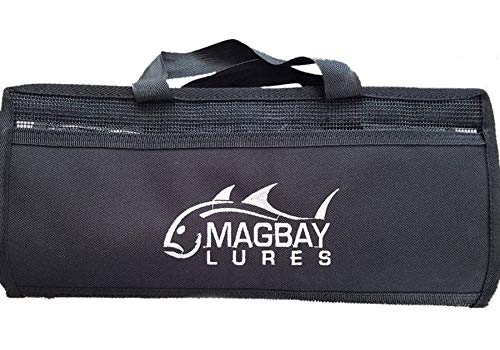 Large 6 Pocket Tackle Bag for Fishing Lures - 38x15 Inches