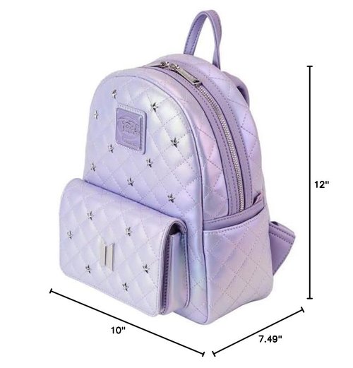 Loungefly BTS Logo Iridescent Purple Mini Backpack
