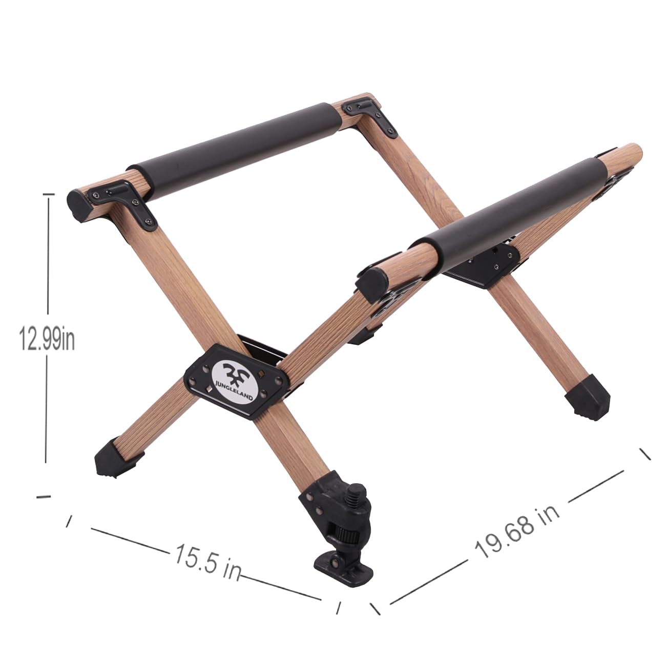 JUNGLELAND Portable Cooler Stand for Camping,Fishing,Outdoor Picnic ,Light Weight Folding Frame Wood Grain Color