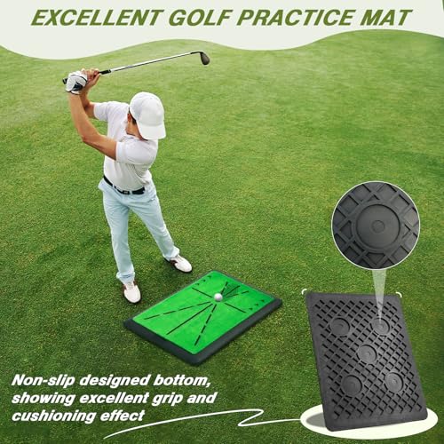 Golf Practice Net with Swing Mat 10x7FT Indoor Outdoor Chipping Targets