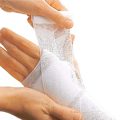 Conforming Open-Weave Gauze Bandage 6cm x 4m - Pack of 20 Rolls for Compression Therapy