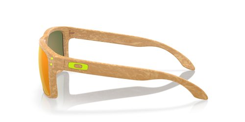 Oakley Men's OO9244 Holbrook Low Bridge Fit Rectangular Sunglasses, Matte Stone Desert Tan/Prizm Ruby Polarized, 56 mm