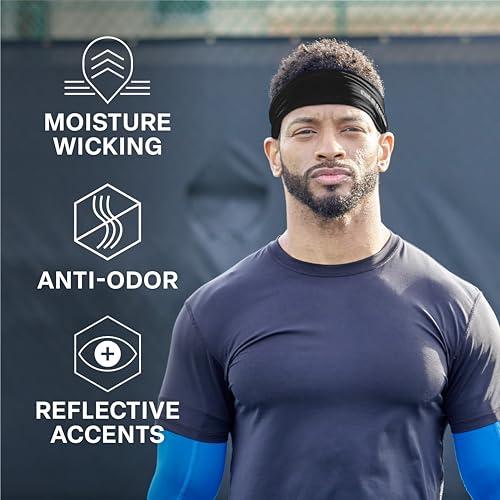 COLD FACTOR Instant Cooling Headbands for Women & Men 3 Pack | Advanced Evaporative Comfort for Sports & Outdoor | UPF 50+ Protection | Ideal for Fitness, Hiking, Yoga, Sweat Band, & Running