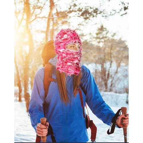 Distressed Balaclava Ski Masks for Men/Women, Shiesty Mask Neck Warmer Full Face Balaclava Face Mask for Cold Weather