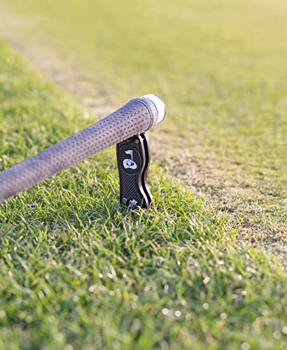 Desert Aces Black Golf Divot Repair Tool with Magnetic Ball Marker & Clip