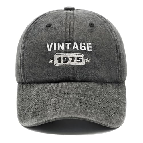 50th Birthday Gifts for Him Her, Happy 50th Birthday Decorations, Embroidered Baseball Cap Adjustable