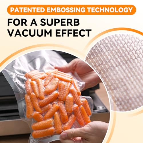 Vacuum Sealer Rolls 11x50 Inches - Pack of 6 for Food Storage & Sous Vide