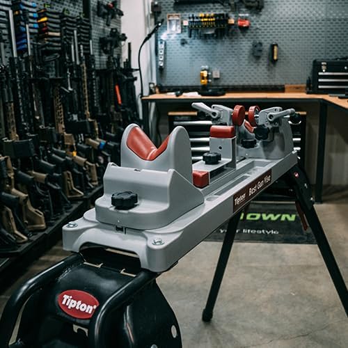 Tipton Universal Gun Maintenance Stand with Heavy-Duty, Lightweight, Collapsible Design for Range Shooting and Gunsmithing