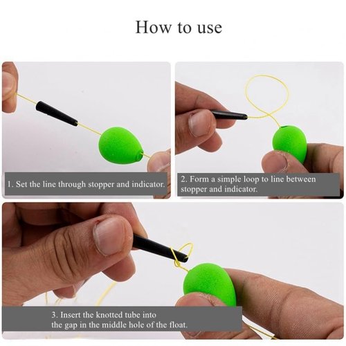 OriGlam 9pcs Fishing Bobbers Fishing Floats Foam Strike Indicators, Float Foam Fishing Bobbers Floats Fly Fishing Float, Floating Bobber Indicators for Trout Catfish Freshwater Saltwater