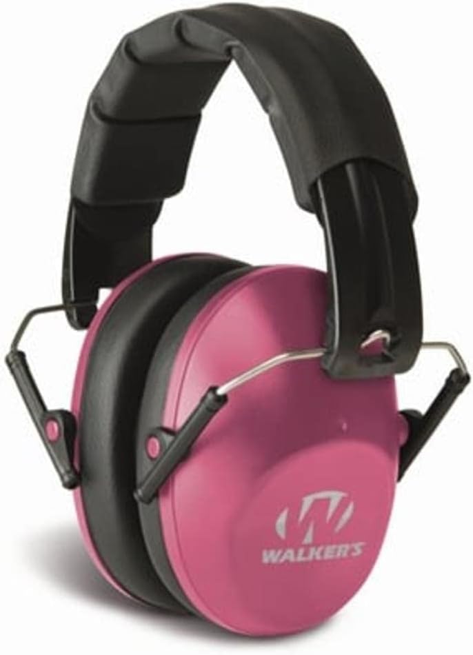 Walker's Unisex Adult's Lightweight Foldable Hearing Protection 22 dB Noise Reduction Pro Low-Profile Earmuffs