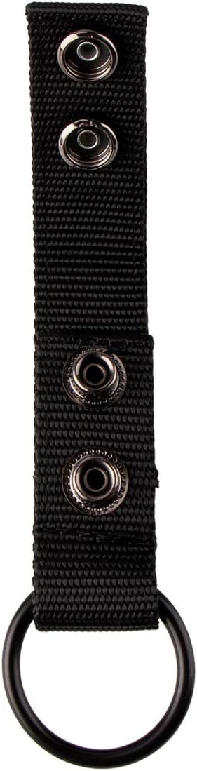 IronSeals 2 Pack Black Nylon Belt Keeper, Belt Keeper with Key Holder