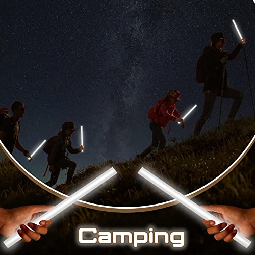 Lewtemi 5 Pcs Large Glow Sticks, 14 Inch Jumbo Light up Sticks Holiday Colorful Sticks Emergency Glow in The Dark Party Supplies for Camping, Halloween, New Year