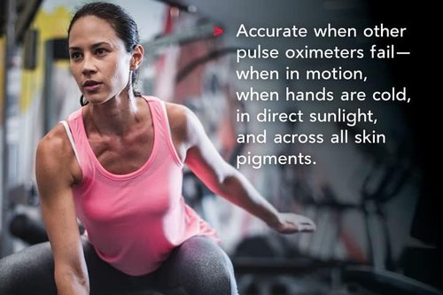 Masimo MightySat Bluetooth Pulse Oximeter - Monitor Blood Oxygen & Heart Rate, OLED Display