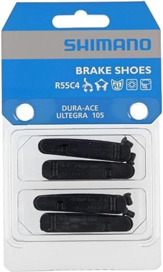 SHIMANO Brake Pad Set R55C4 Dura-Ace BR-9000/7900 ETC 4 pcs (Pack of 1), Black