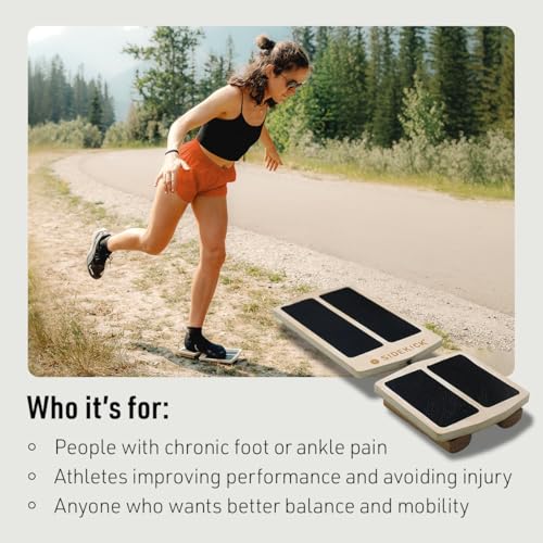 SIDEKICK AxisBoard Single Leg Balance Board, Foot Strengthener For Sprained Ankles, Plantar Fasciitis | Physical Therapy For Foot & Ankle Injuries