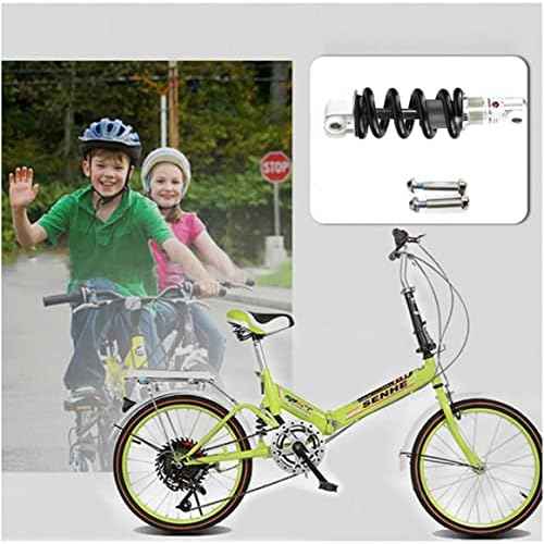 Bike Shock Absorbers, Strong and Durable Bicycle Mountain Bike Rear Suspension Spring Shock Absorber with Two Screws for Outdoor Cycling and Activities