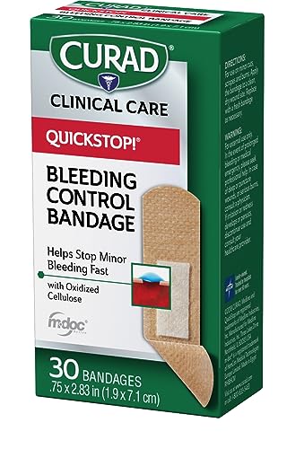 Fabric Bandages - Bleeding Control, 30 Count, 0.75x2.83 Inch, Pack of 2 - Variations of Fabric Bandages / 30 Count