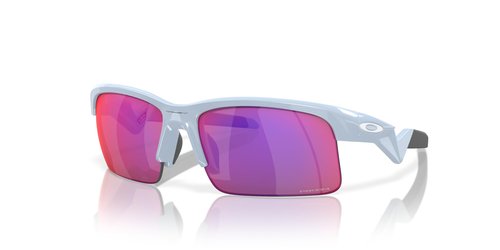 Oakley Kids' OJ9013 Capacitor Rectangular Sunglasses, Polished Stonewash/Prizm Road, 63 mm