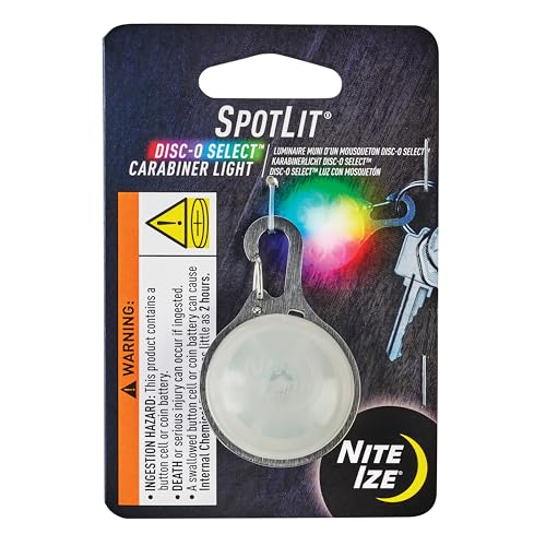 Carabiner Light with 6 Colors and Color-Changing Mode – Weather-Resistant Clip Light