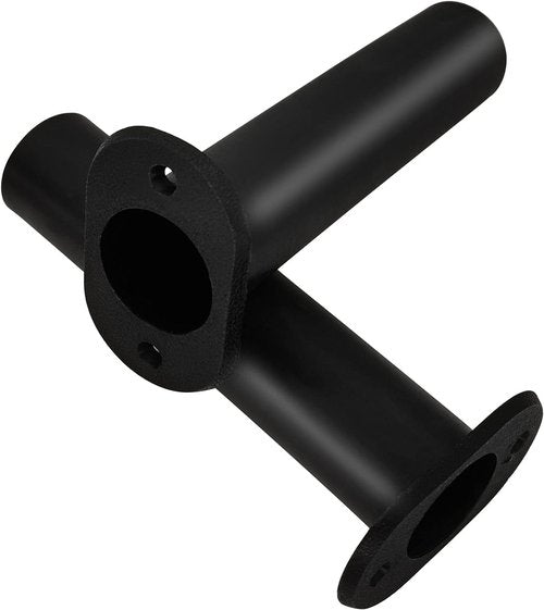 Mojiate Fishing Rod Holder Plastic Rod Holder with UV 90 Degree Flush Mount 2PCS for Yacht, Boats, Ships and More (Black)